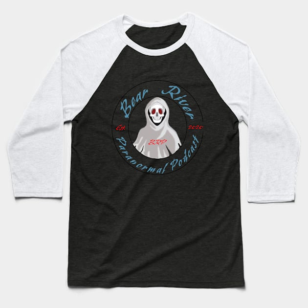 Bear River Paranormal Podcast New Logo Baseball T-Shirt by Bear River Paranormal